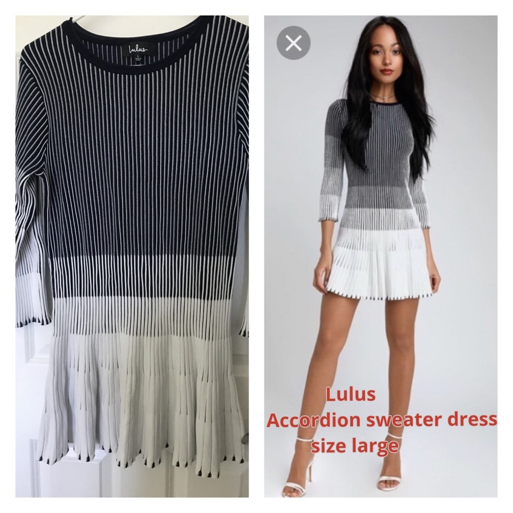 Lulus accordion dress
